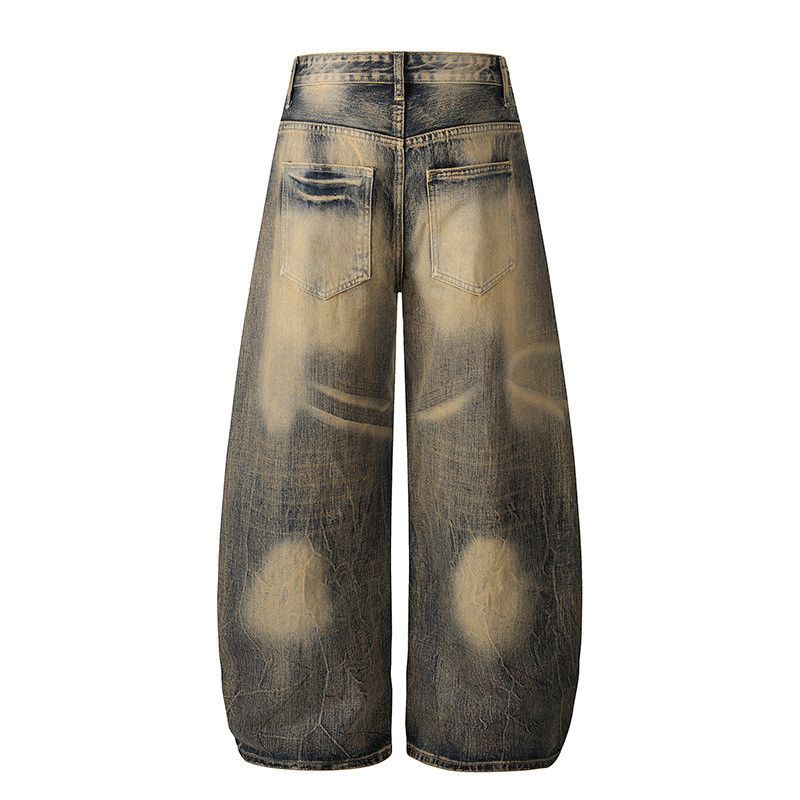 Vintage American retro washed distressed lightning scimitar jeans Size US 32 / EU 48 - 2 Thumbnail