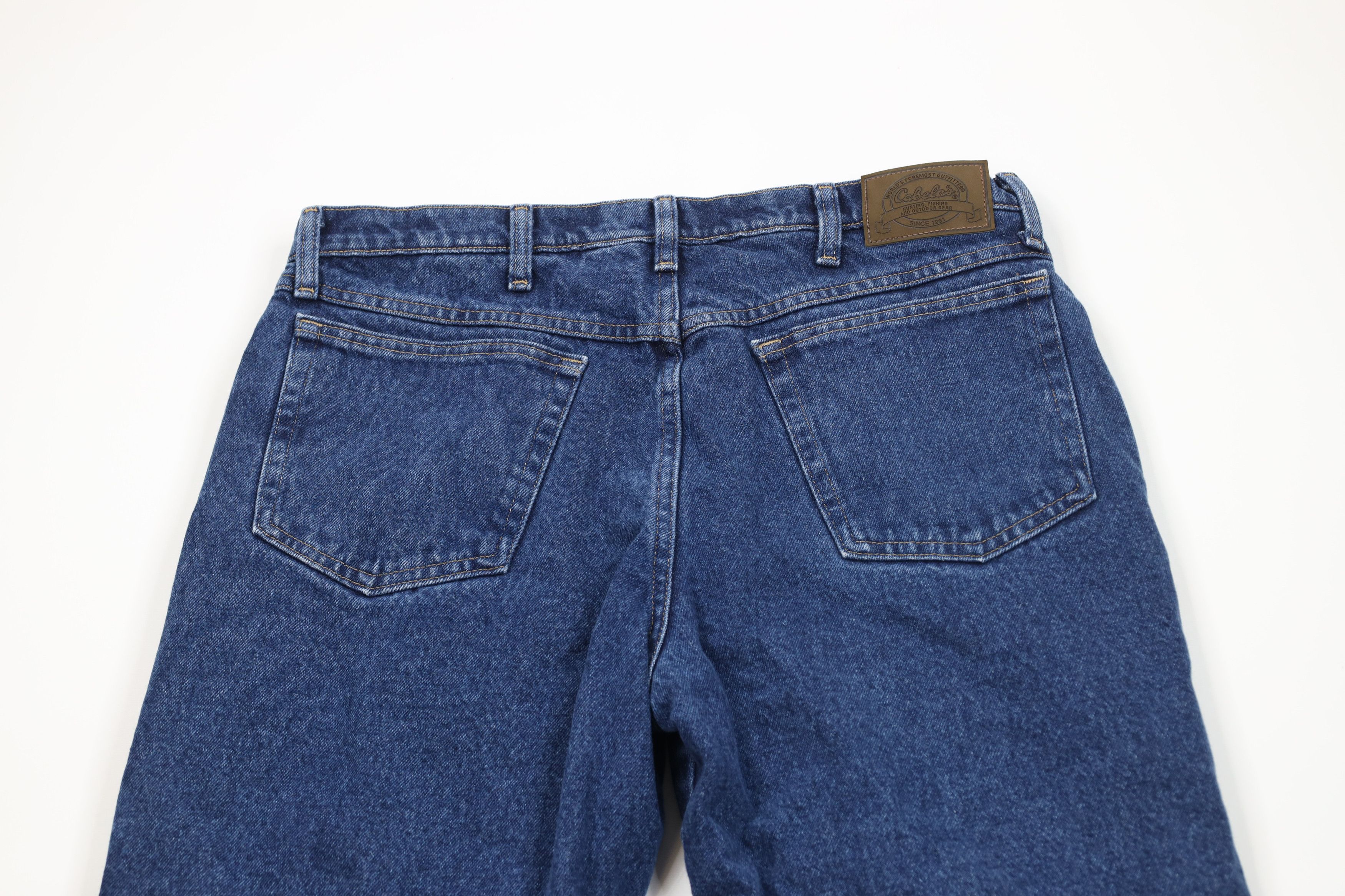 Cabelas Vintage Cabelas Heavyweight Fleece Lined Straight Leg Jeans Size US 34 / EU 50 - 13 Thumbnail