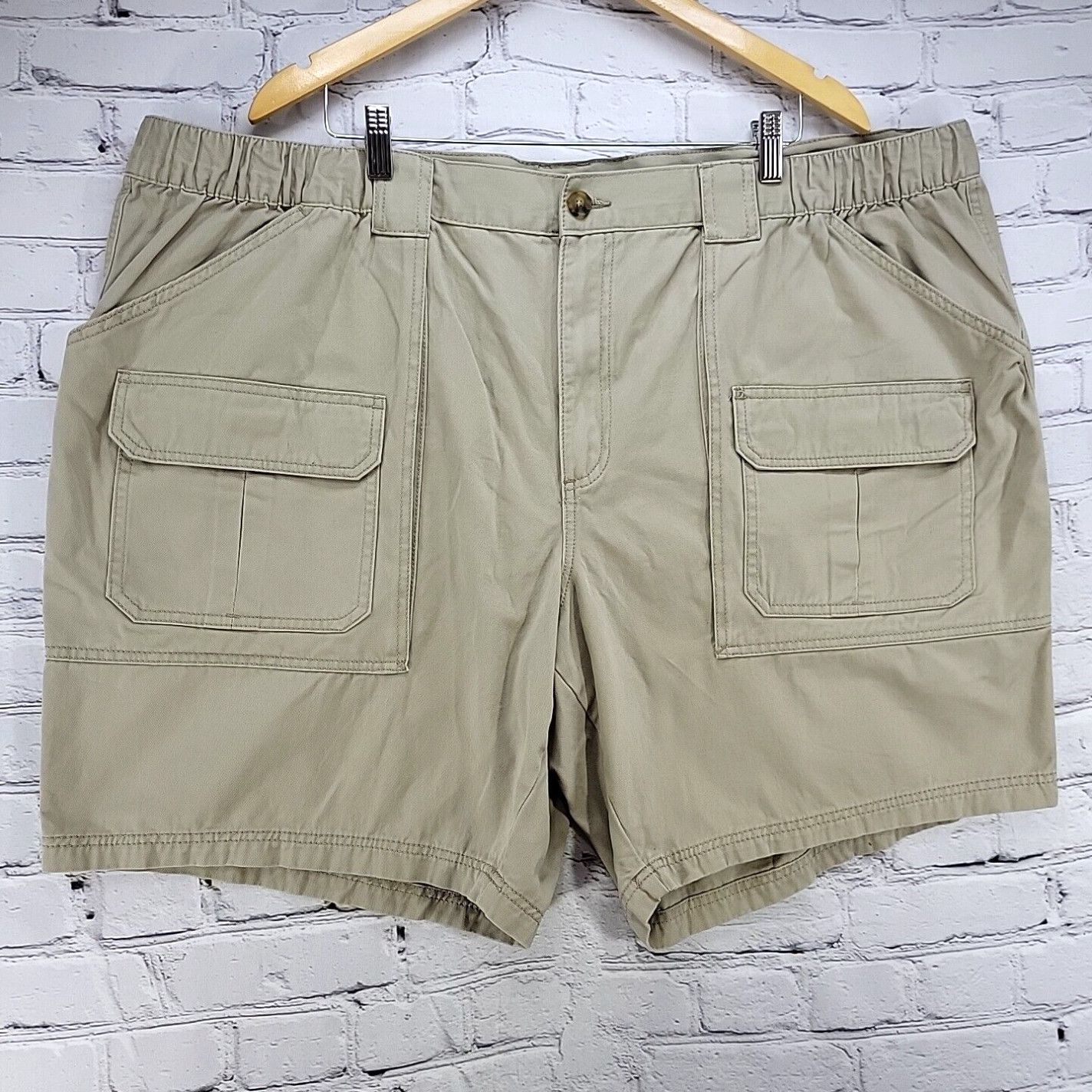 Croft Barrow Croft Barrow Shorts Mens Size 52 Khaki Cargo Front Hiking Outdoor Cotton Flaw Grailed