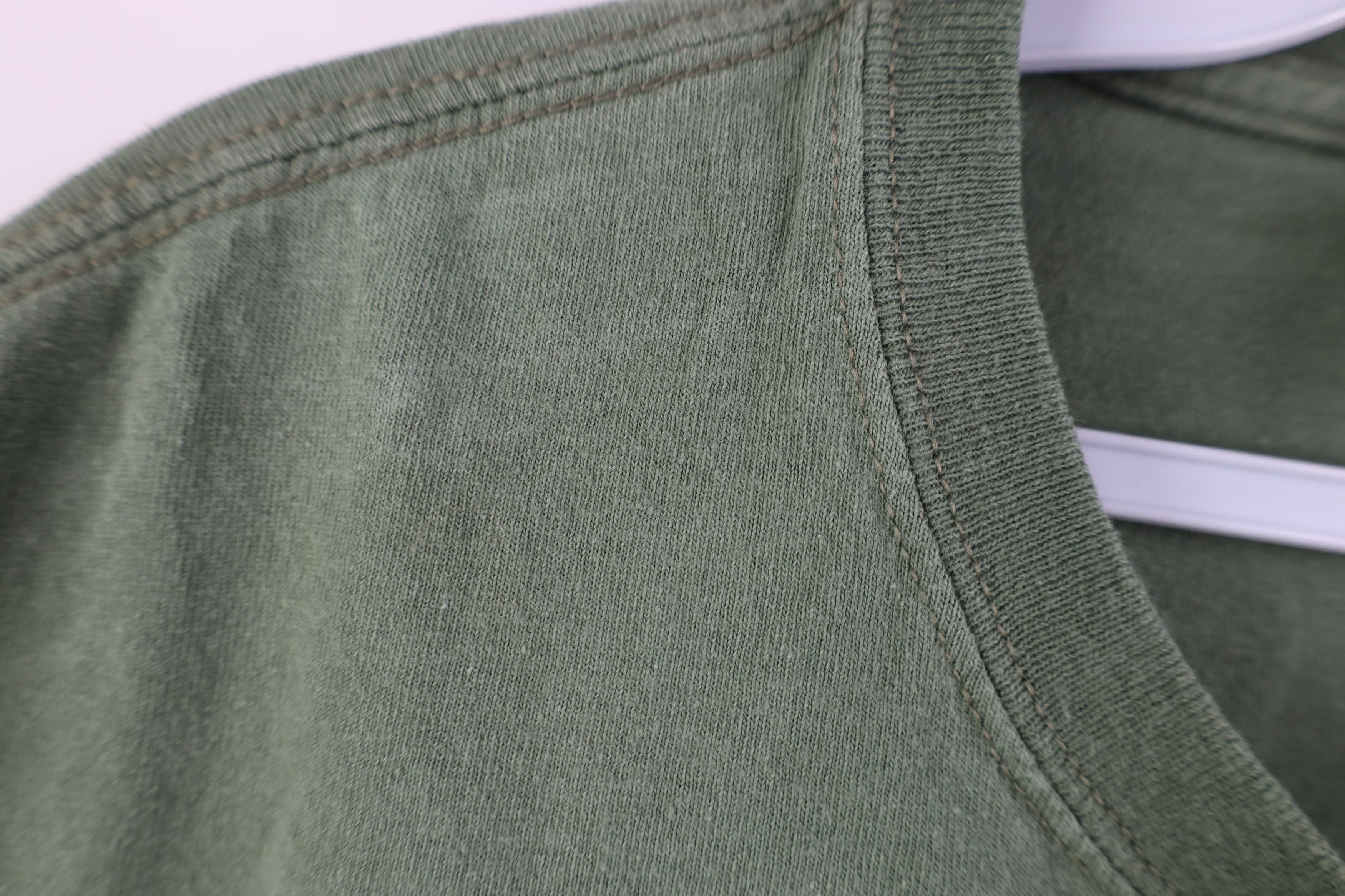 Vintage Vintage 90s Y2K Streetwear Heavy Cotton T-Shirt Army Green Size US XL / EU 56 / 4 - 5 Thumbnail