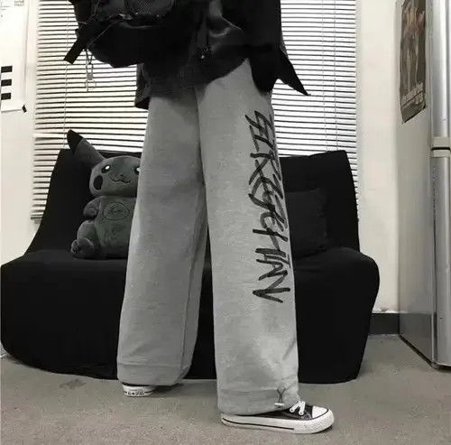 Japanese Brand × Vintage jap fashion graffiti wide sweatpants Size US 32 / EU 48 - 4 Thumbnail