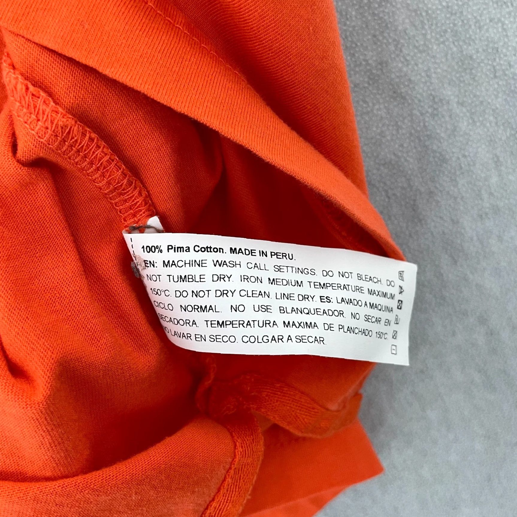 Bark VINTAGE James Bark Polo Shirt Adult Small Orange Solid Short Sleeve Cotton Mens S Size US S / EU 44-46 / 1 - 6 Thumbnail