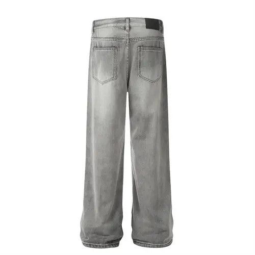 VIBE Men's loose hip-hop fashion washed casual ripped jeans Size US 32 / EU 48 - 3 Thumbnail