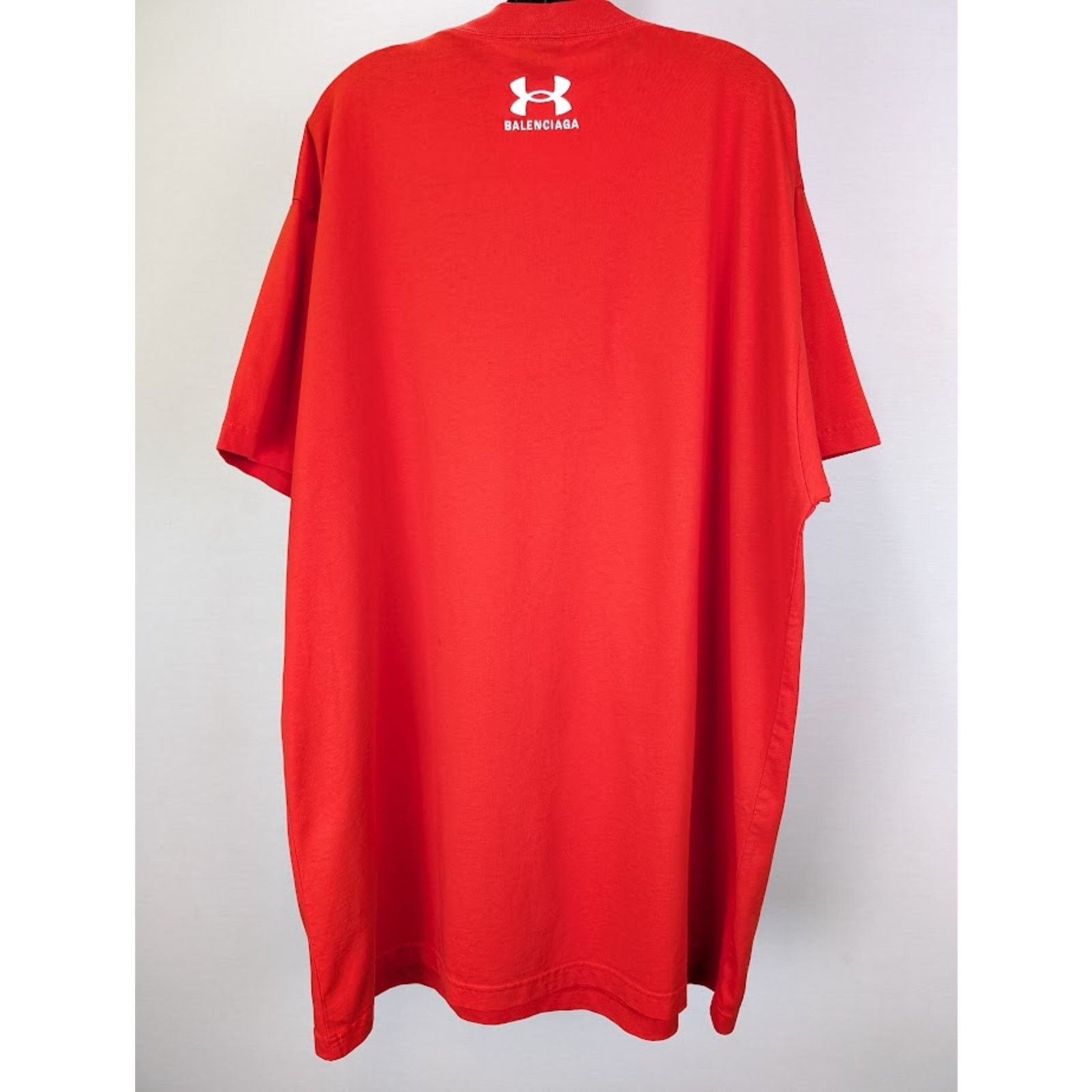 Balenciaga × Under Armour o1rshd1 Q:2 / T-Shirt Vintage Jersey in Red/White Size US M / EU 48-50 / 2 - 9 Thumbnail
