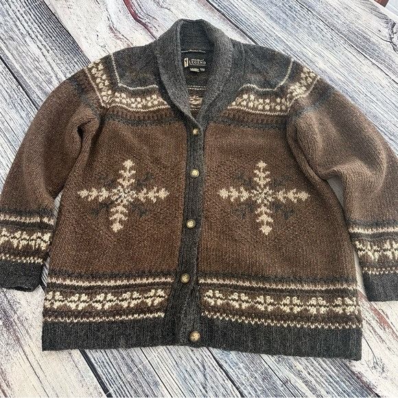 Eddie Bauer Vintage Eddie Bauer “Legend” Wool Brown Patterned Women's Ca Size L / US 10 / IT 46 - 4 Thumbnail