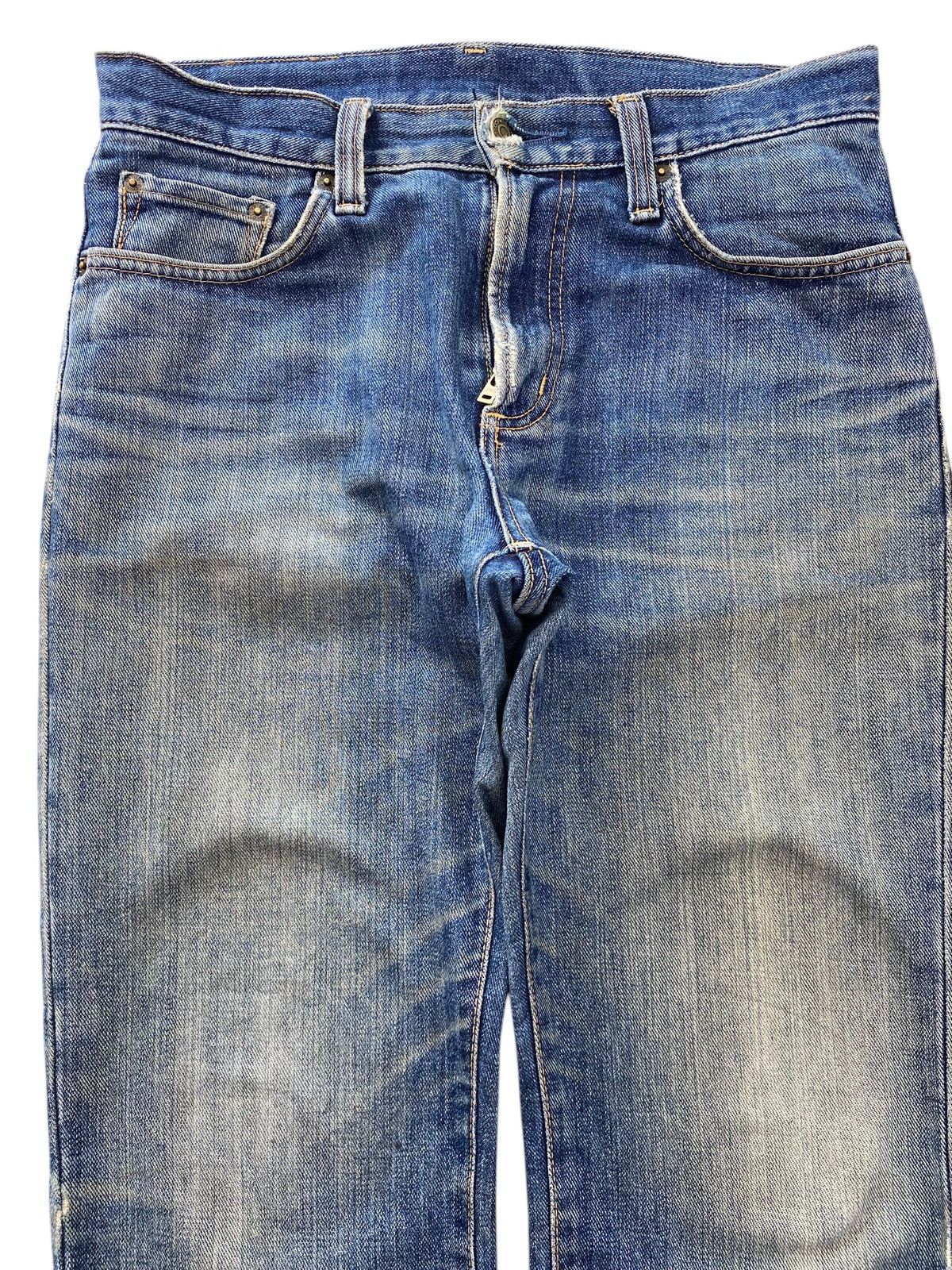 Edwin Edwin Faded Wash Whiskered Style Straight Leg Jeans Size US 30 / EU 46 - 2 Thumbnail
