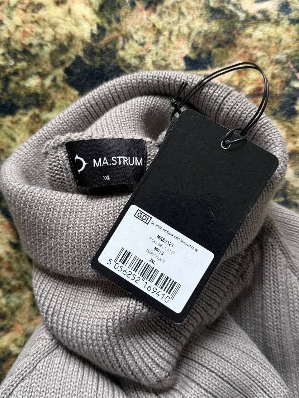 MA.STRUM MA.STRUM Roll Neck Knit Sweater – XXL – Dark Slate Size US XXL / EU 58 / 5 - 4 Thumbnail
