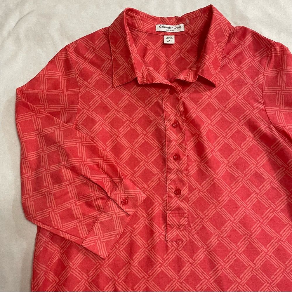 Coldwater Creek New Coldwater Creek Cotton 3/4 Sleeve No Iron Shirt Size M Size M / US 6-8 / IT 42-44 - 8 Thumbnail