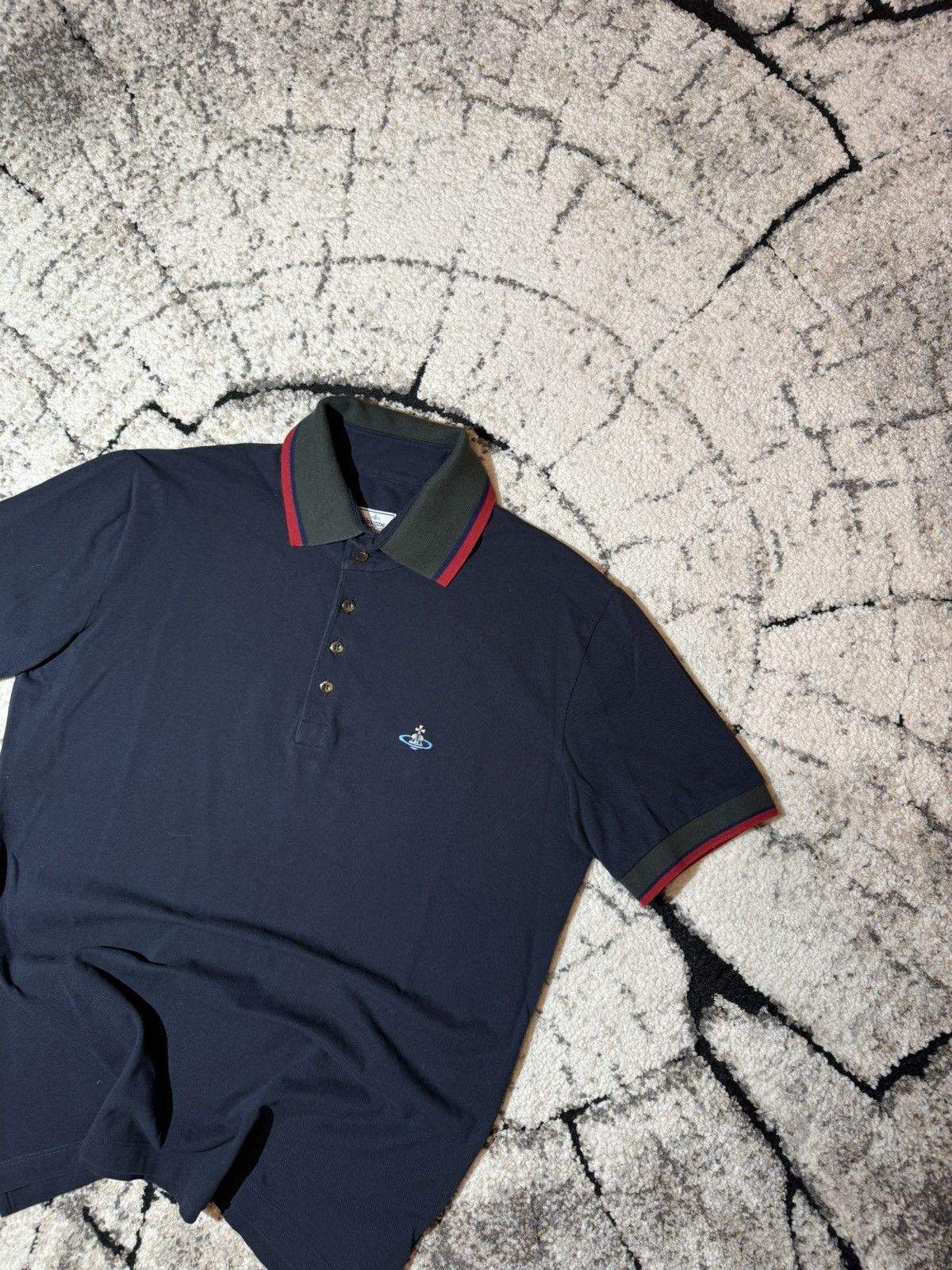 Vintage × Vivienne Westwood Vivienne Westwood Orbital 2 Krall Men’s Blue Embroidered Tee Size US XL / EU 56 / 4 - 2 Thumbnail
