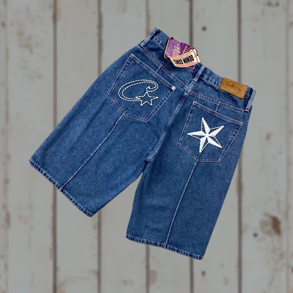 Corteiz Corteiz Baggy Alcatraz Denim Shorts | Grailed