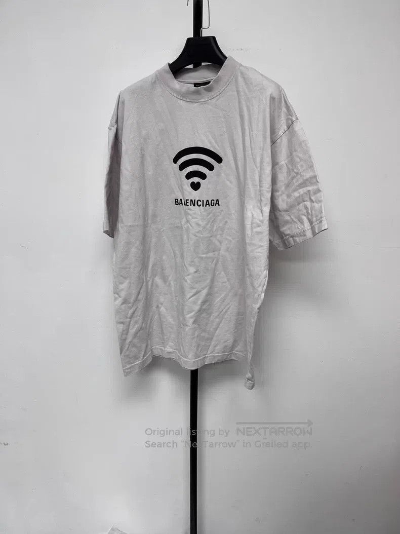 Balenciaga Balenciaga Logo Letter Print Round Neck Short Sleeve T-Shi Size M / US 6-8 / IT 42-44 - 1 Thumbnail