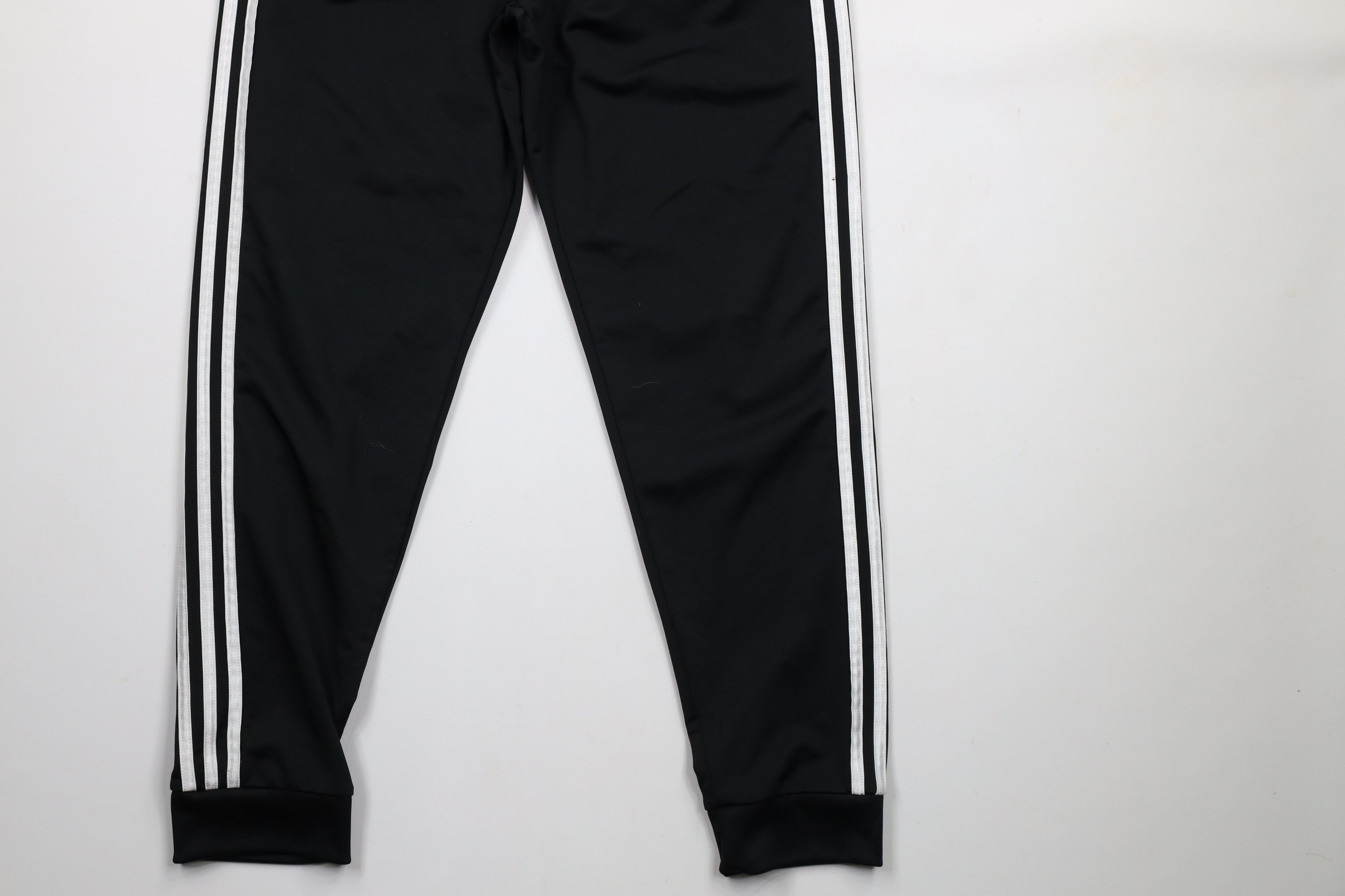 Adidas × Vintage Vintage Adidas Striped Cuffed Sweatpants Joggers Pants Black Size US 32 / EU 48 - 4 Thumbnail