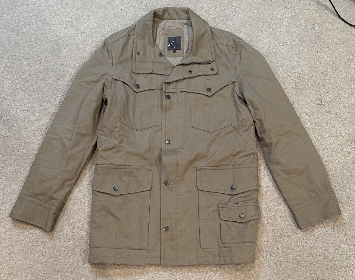 Calvin Klein Calvin Klein Beige Canvas Jacket Sz M Size US M / EU 48-50 / 2 - 1 Thumbnail