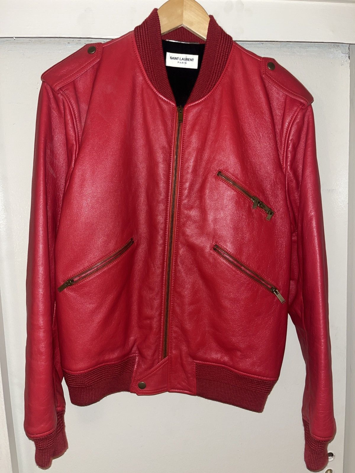 Saint Laurent Paris × Yves Saint Laurent Saint Laurent Revlon Leather Jacket Size US M / EU 48-50 / 2 - 1 Thumbnail