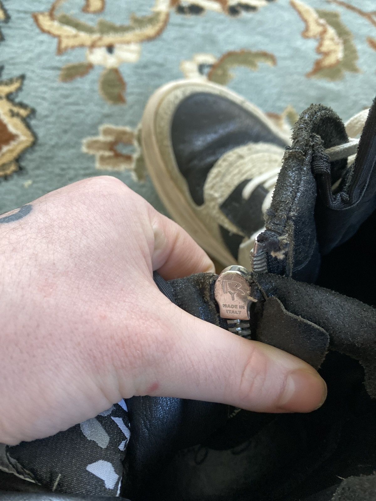 Rick Owens Final Drop! Rick Owens Mohawk W/ Unstitched Sole Size US 11 / EU 44 - 11 Thumbnail