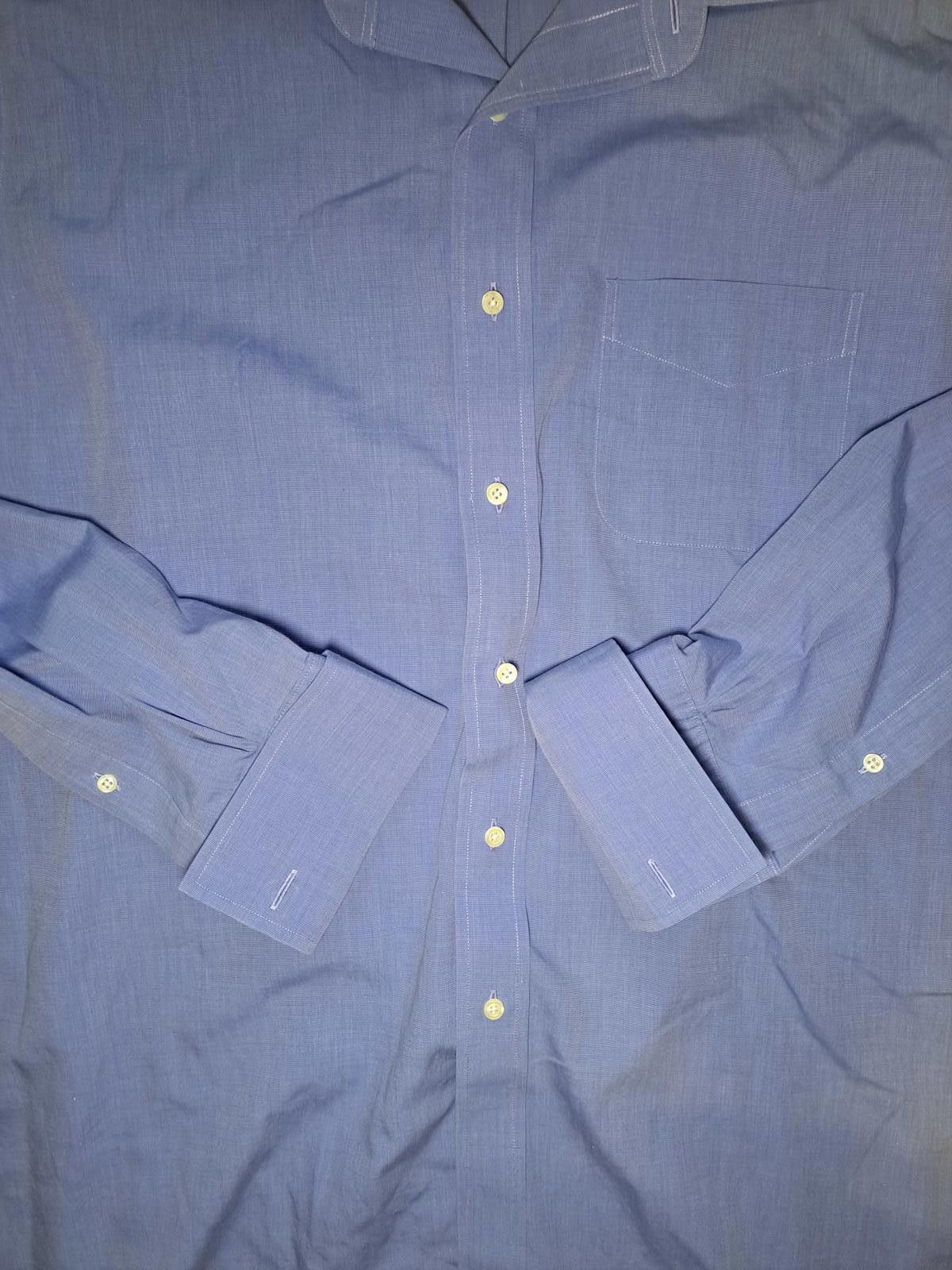 Brooks Brothers Brooks Brothers Dress Shirt 17-36 XL Blue Cotton Non Iron Size 44R - 3 Thumbnail