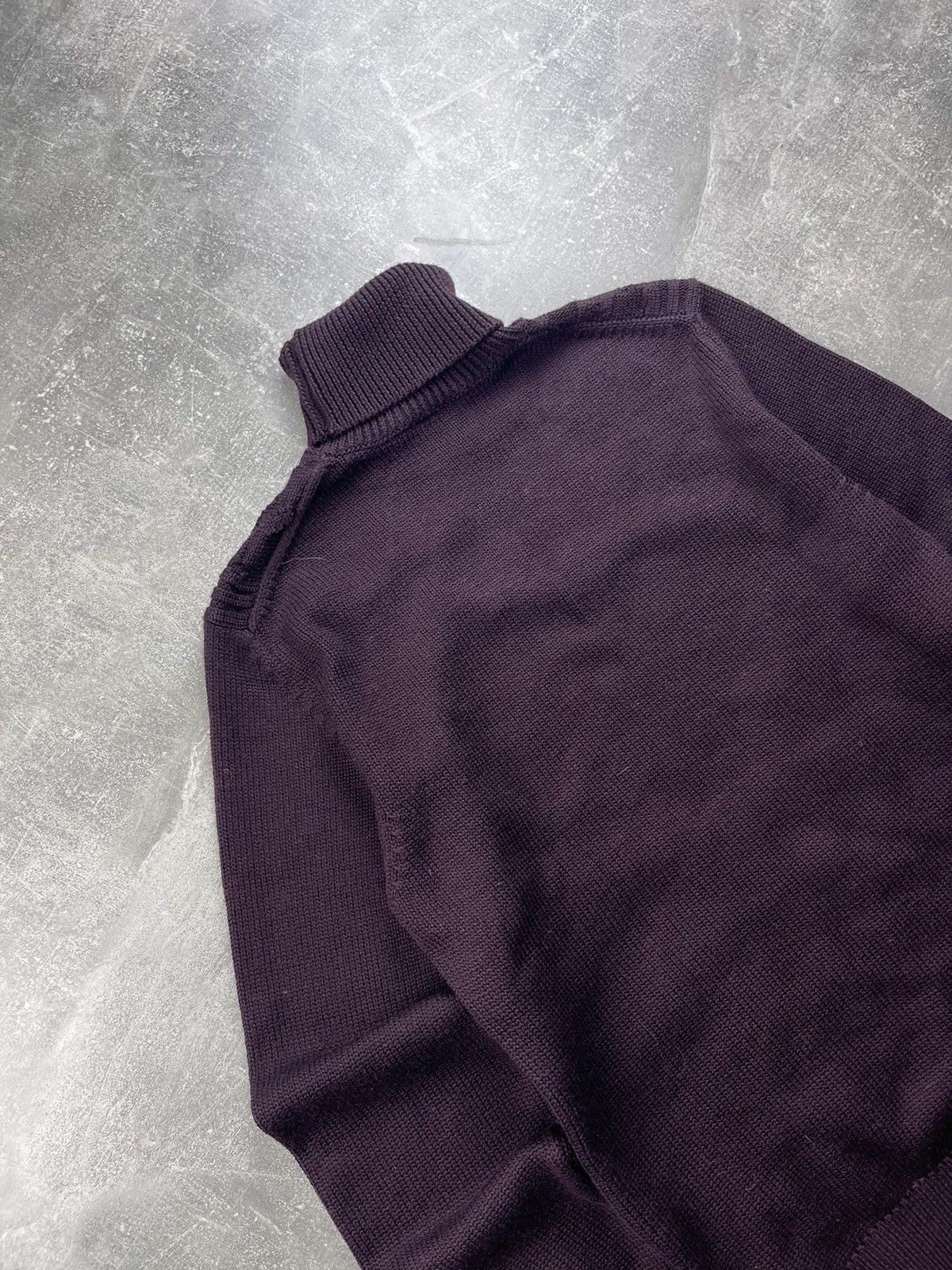 Z Zegna Z Zegna Wool High Neck Knited Burgundy Sweater Made in IT Size US M / EU 48-50 / 2 - 7 Thumbnail