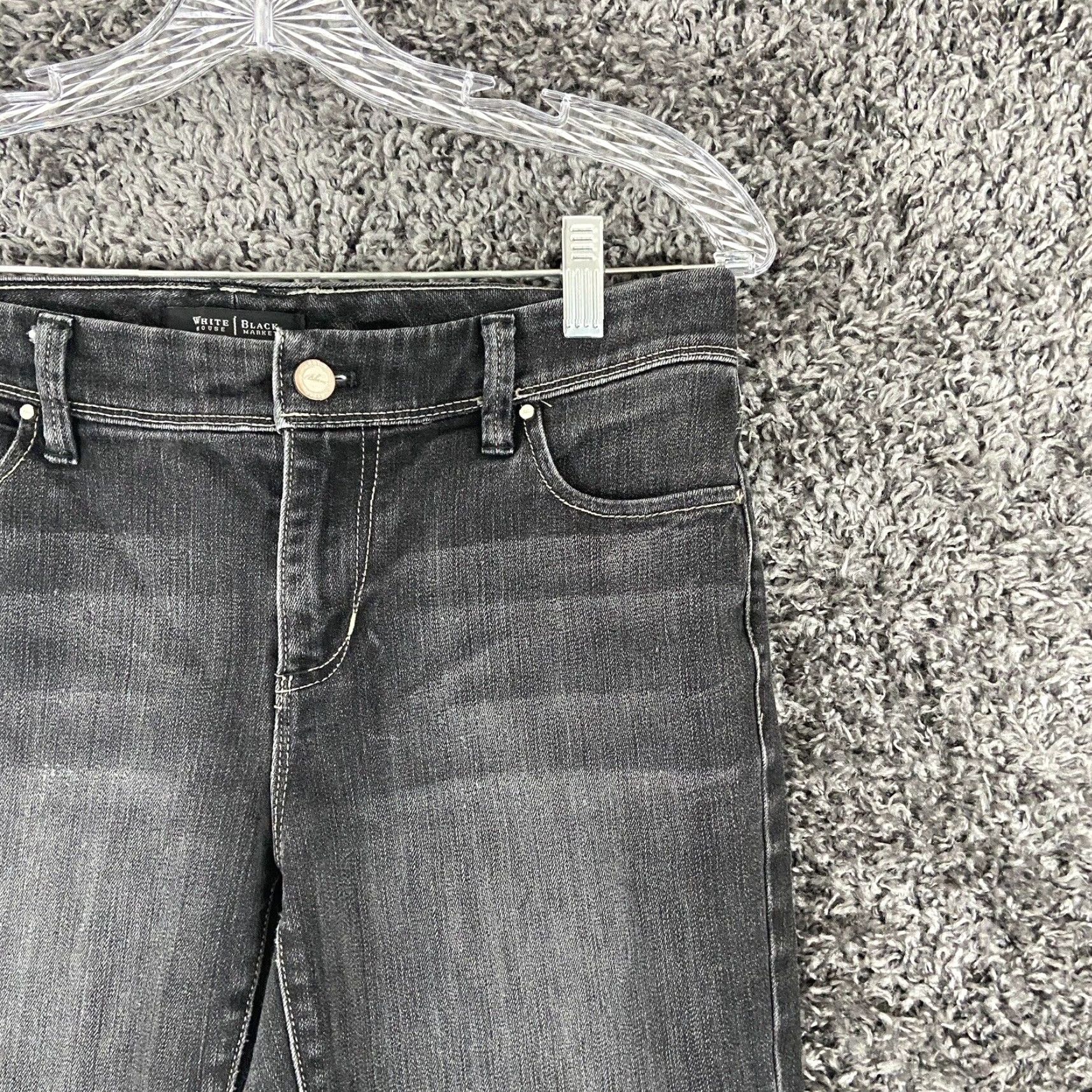 White House Black Market White House Black Market Blanc Women's Flared Black Jeans 6R Regular Size 28" / US 6 / IT 42 - 3 Thumbnail