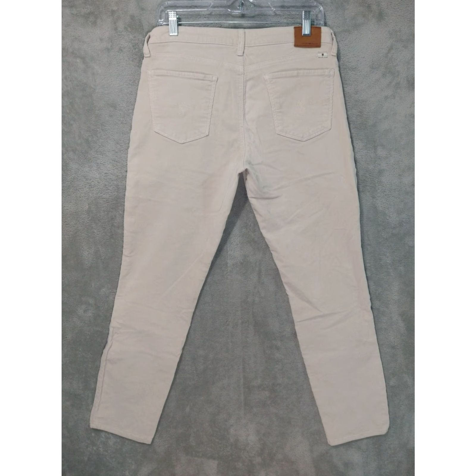 Lucky Brand Lucky Brand Pants Womens 8/29 Beige Corduroy Lolita Skinny Mid Rise Stretch Slim Fit Chino Casual Womens Size 30" / US 8 / IT 44 - 2 Thumbnail