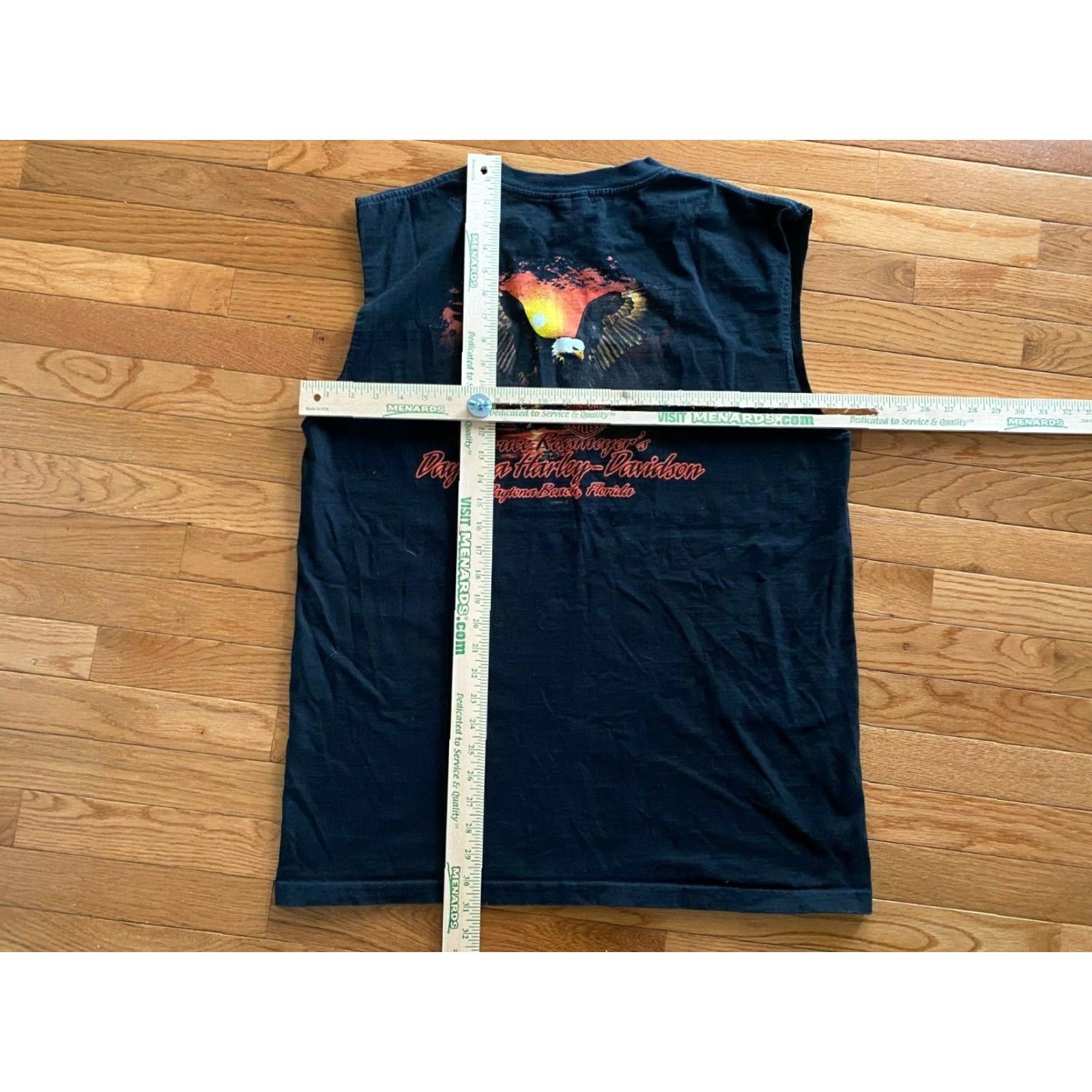 Harley Davidson Harley-Davidson Shirt Tank Top Mens 2006 Sleeveless Daytona Bike Week T Shirt XL Red/Orange Crew Neck Cotton Size US XL / EU 56 / 4 - 3 Thumbnail