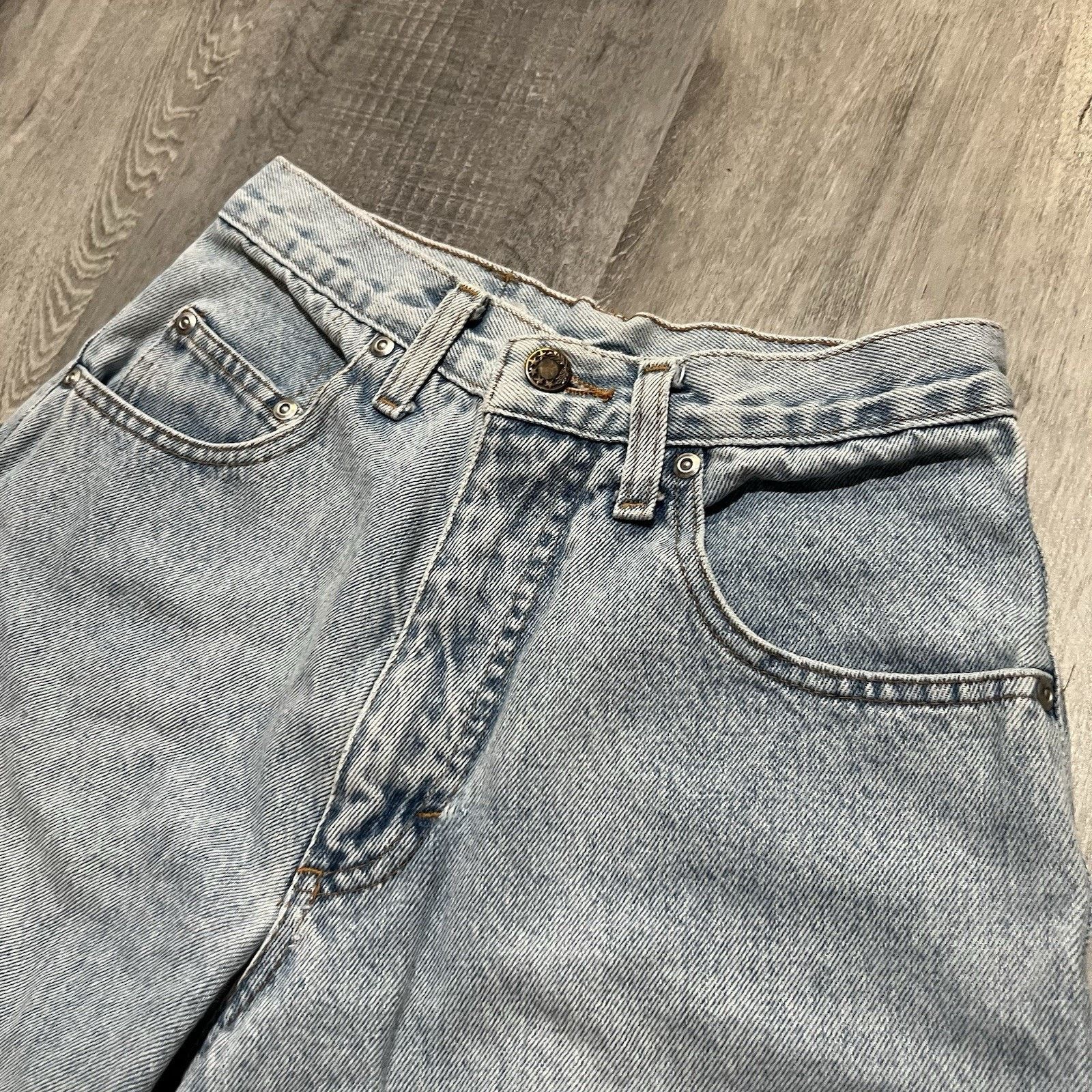 Vintage Lavechia Italian Style Blue Denim Cut Off 80s Jorts Shorts Size 26" / US 2 / IT 38 - 3 Thumbnail