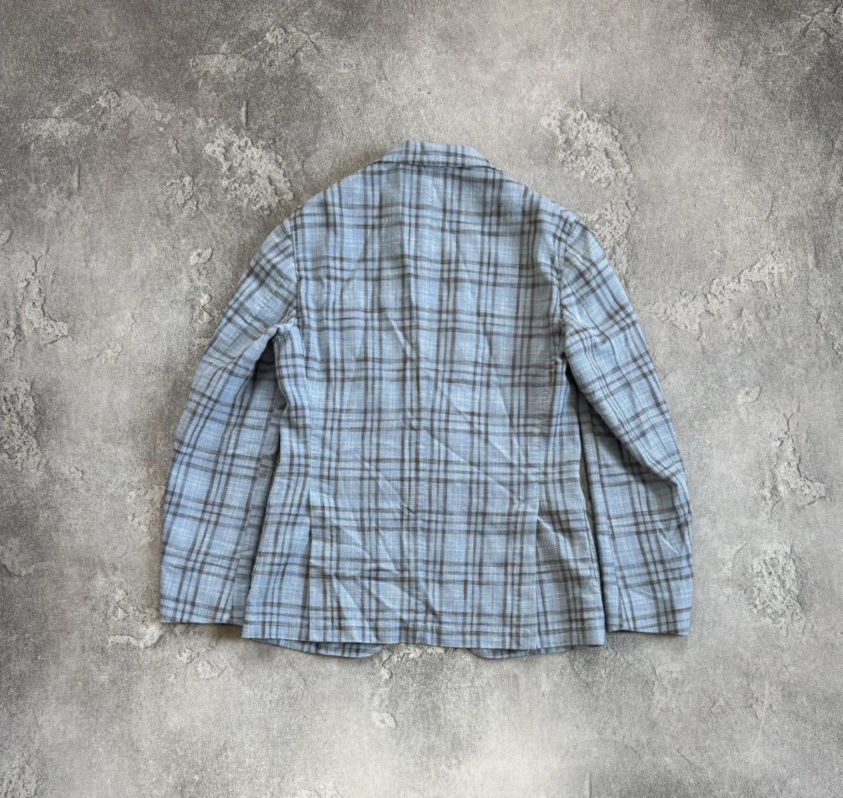 L.B.M. 1911 L.B.M. 1911 tailored Chekered wool blazer casual jacket Size 48R - 15 Thumbnail