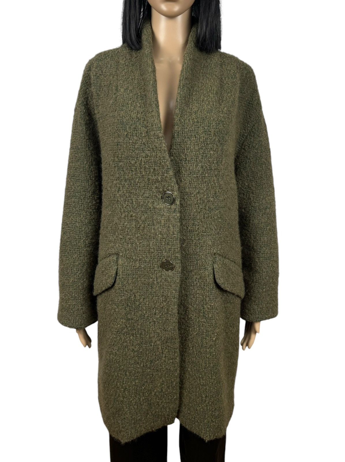 Pinko Pinko Lana Wool- Cotton Coat size US10 Size L / US 10 / IT 46 - 3 Thumbnail