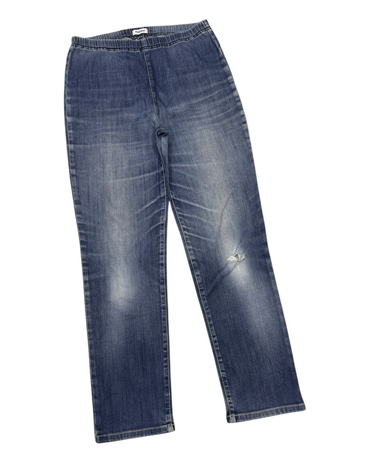 Hai Sporting Gear × Issey Miyake × Tsumori Chisato Issey Miyake PLANTATION Casual Distress Jeans Pants Size US 32 / EU 48 - 5 Thumbnail