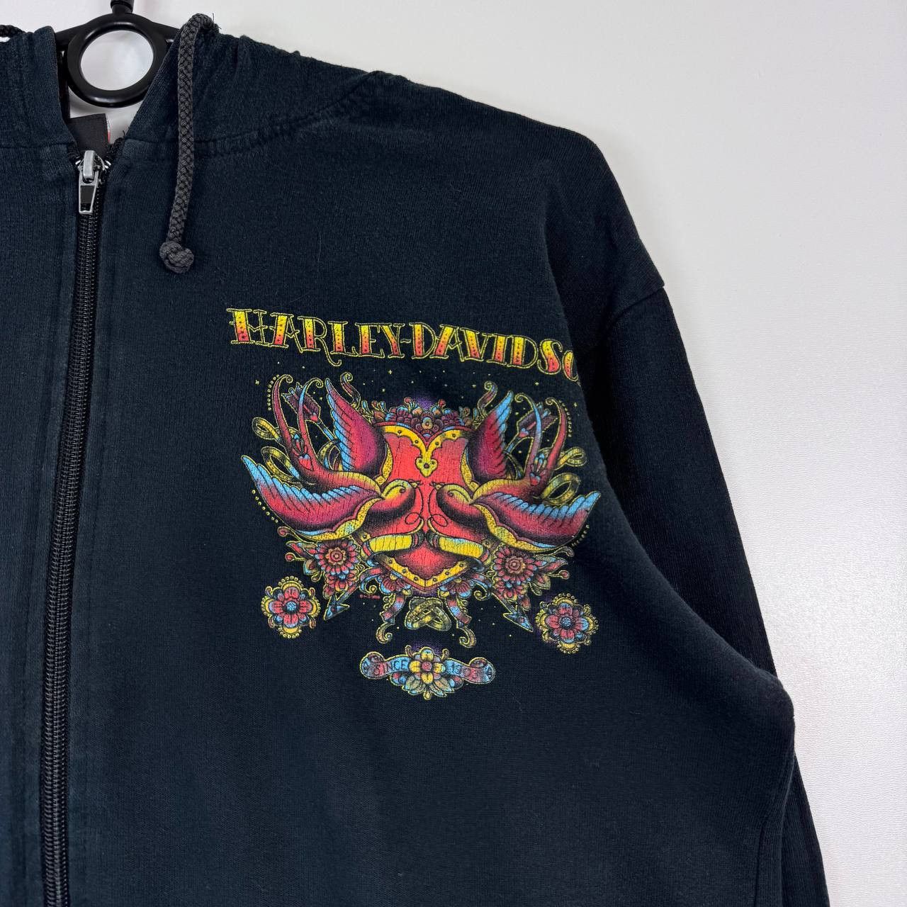 Harley Davidson Harley Davidson Full Zip Hoodie Black Graphic Biker L Size L / US 10 / IT 46 - 2 Thumbnail