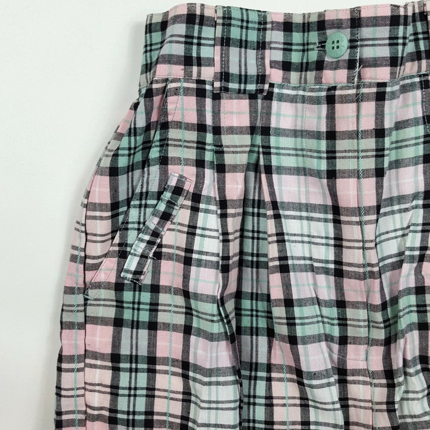 Vintage VINTAGE La Mode Plaid Women's Size 6 High Waist Outdoor Chino Golf Shorts NOS Size 42" / US 20 - 4 Thumbnail