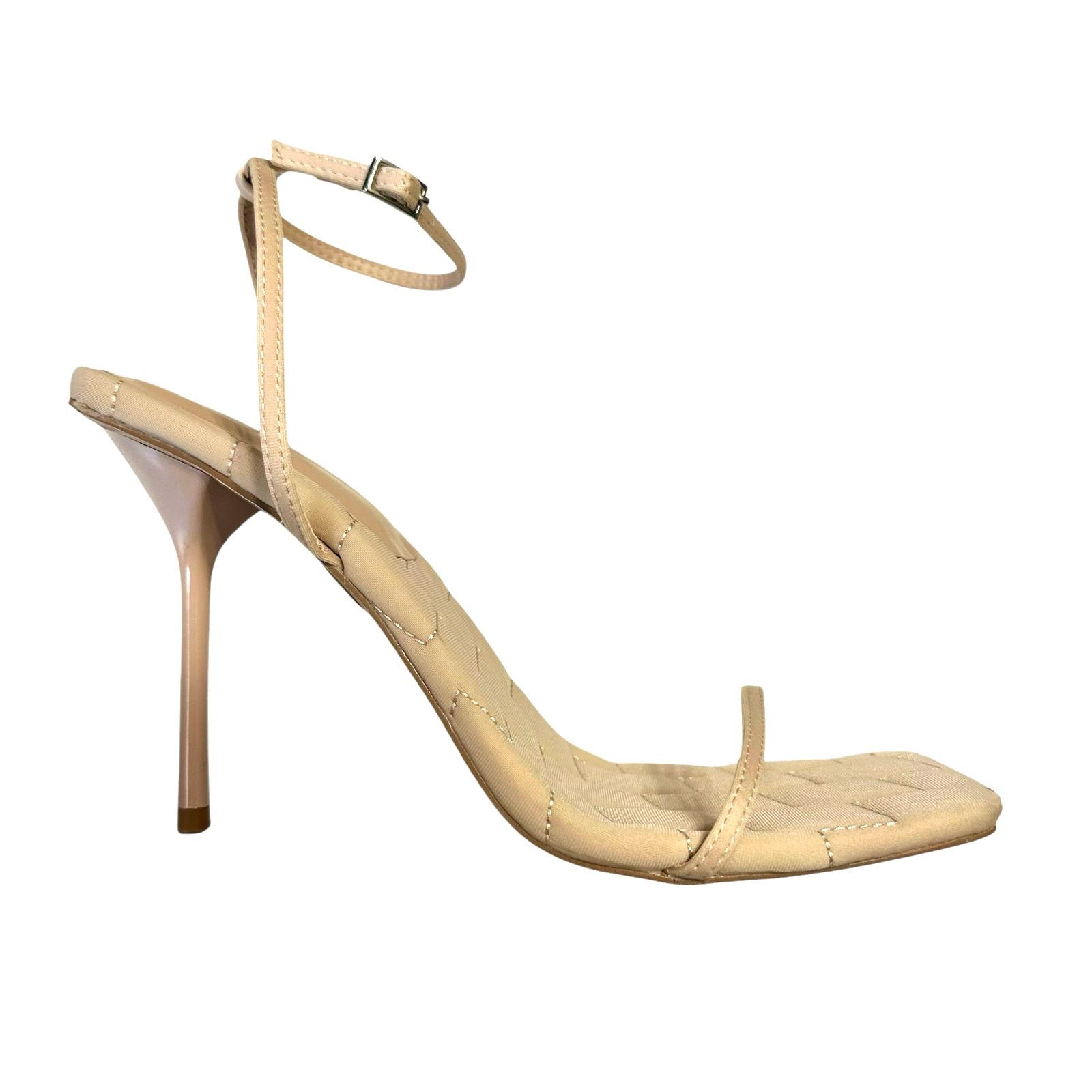 Topshop NEW Topshop Ankle Strap Square Toe Stiletto Heels Size 8W Size US 8 / IT 38 - 2 Thumbnail