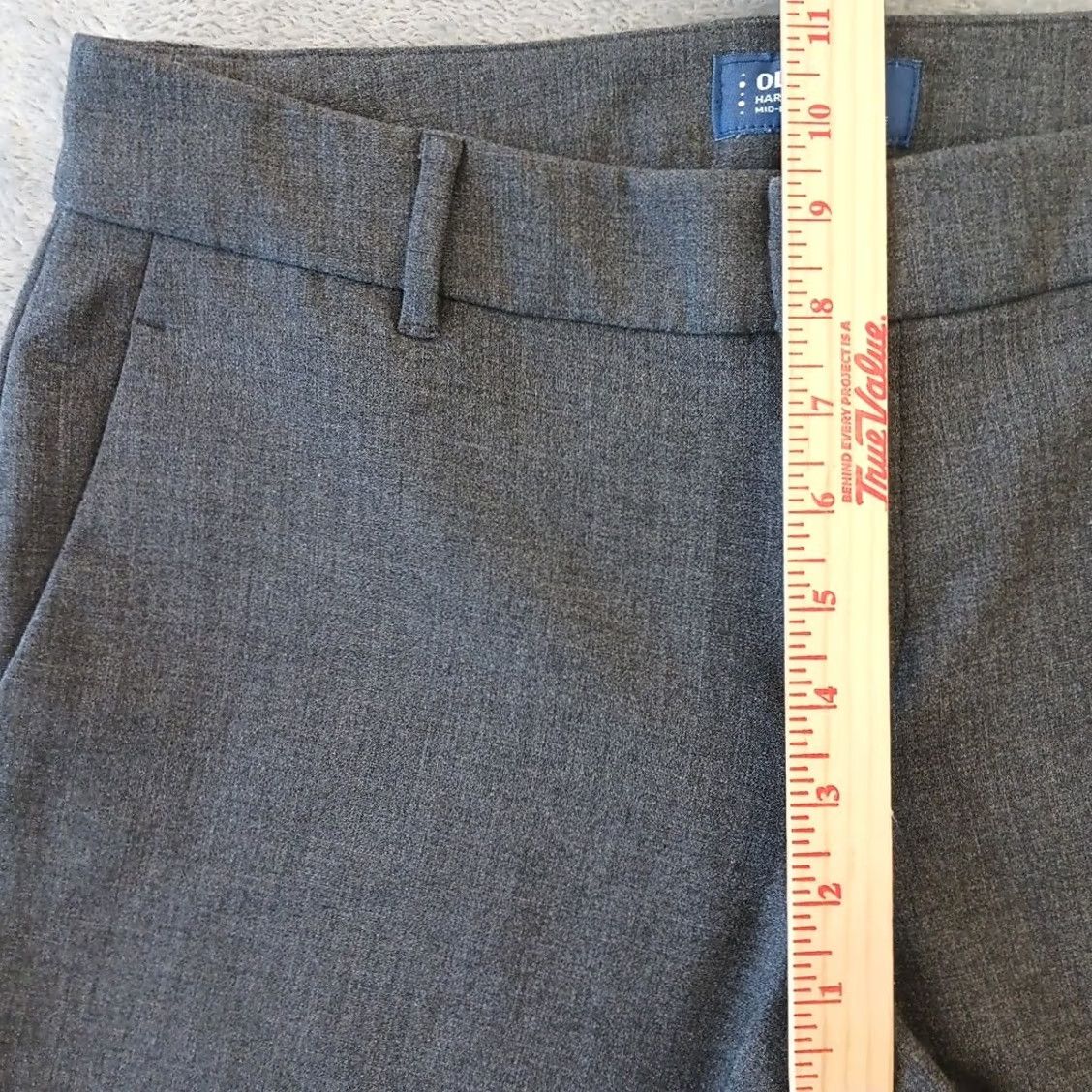 Old Navy Old Navy Pants Women Cropped 31x24.5 Gray Mid Rise Pockets Straight 6 XS? Size 28" / US 6 / IT 42 - 4 Thumbnail