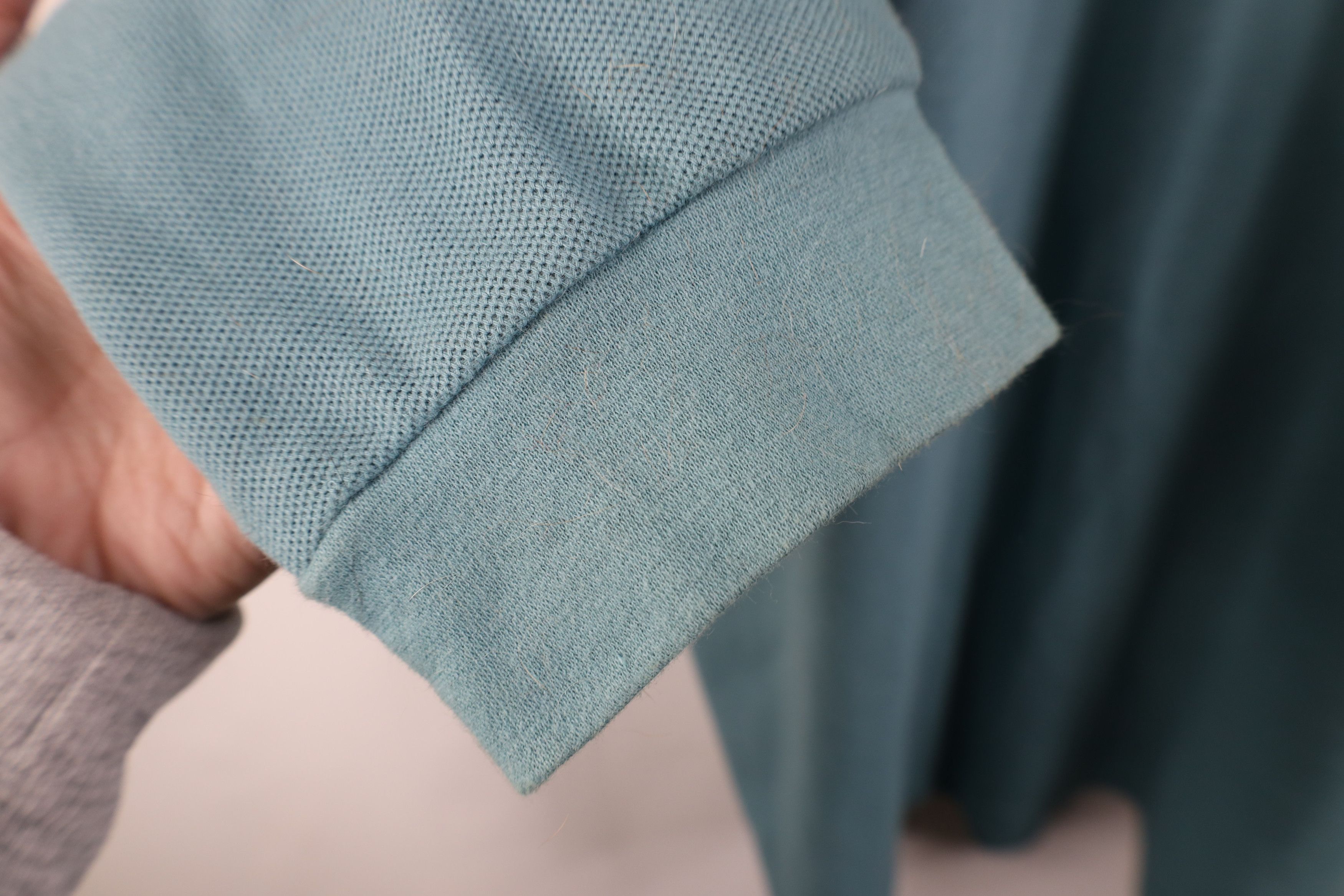 L.L. Bean Vintage 90s LL Bean Thermal Knit Long Sleeve Polo Teal USA Size US XL / EU 56 / 4 - 5 Thumbnail