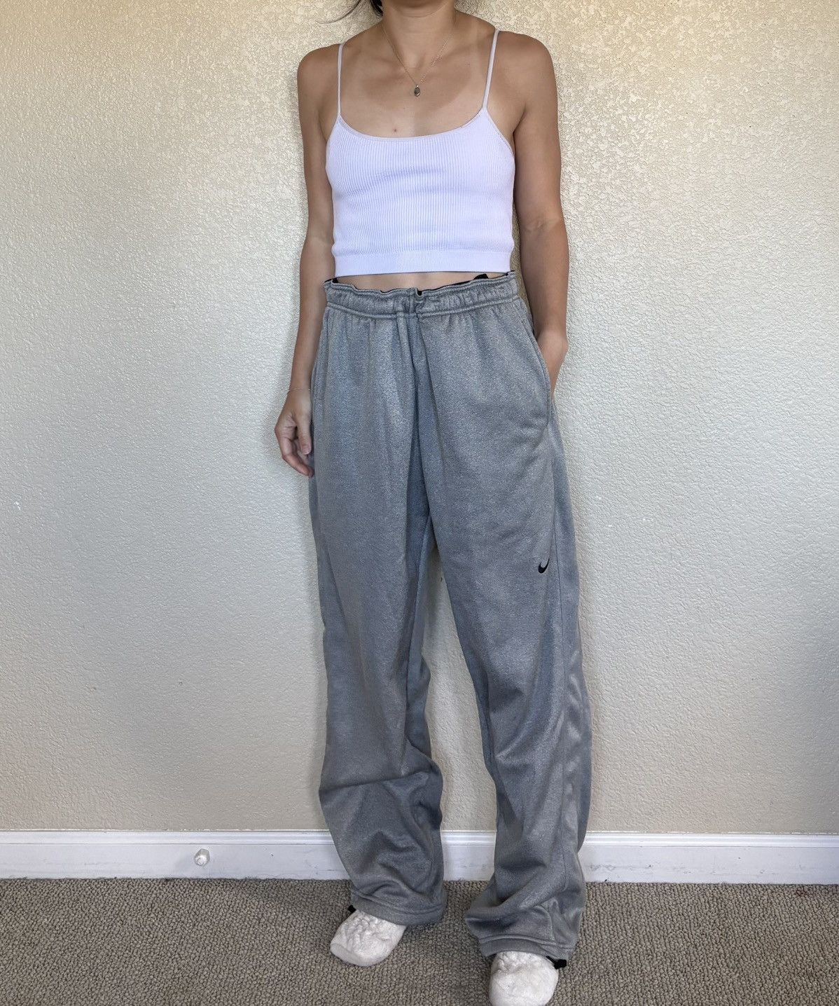 Nike Grey Nike Thermafit Sweats Size US 36 / EU 52 - 1 Thumbnail
