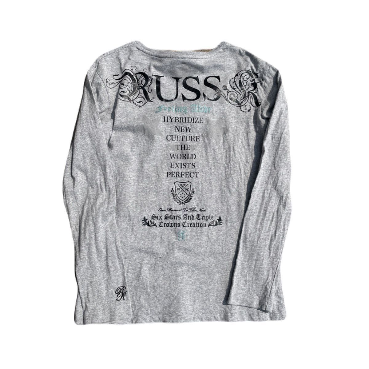 If Six Was Nine 2000s Japanese archive Giltter Poem V-neck Long Sleeve Tee Size US S / EU 44-46 / 1 - 4 Thumbnail