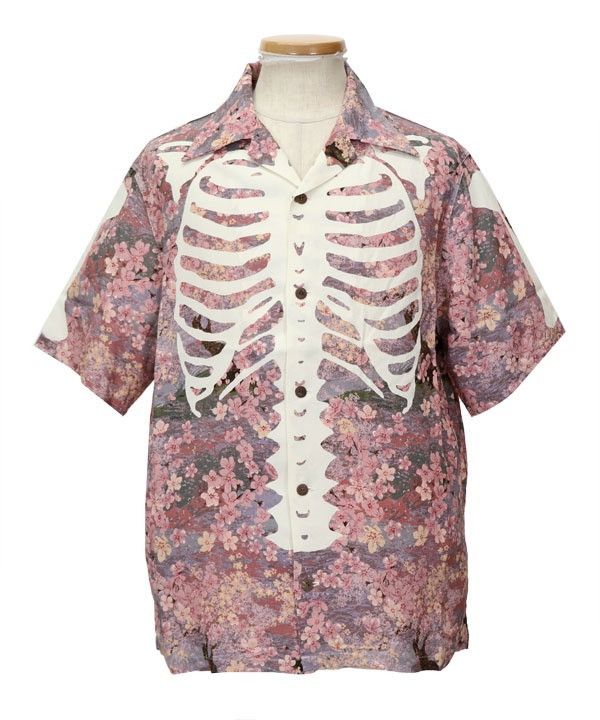 Kapital Kapital Bone cherry blossoms rayon aloha shirts size 4 Size US XL / EU 56 / 4 - 1 Thumbnail