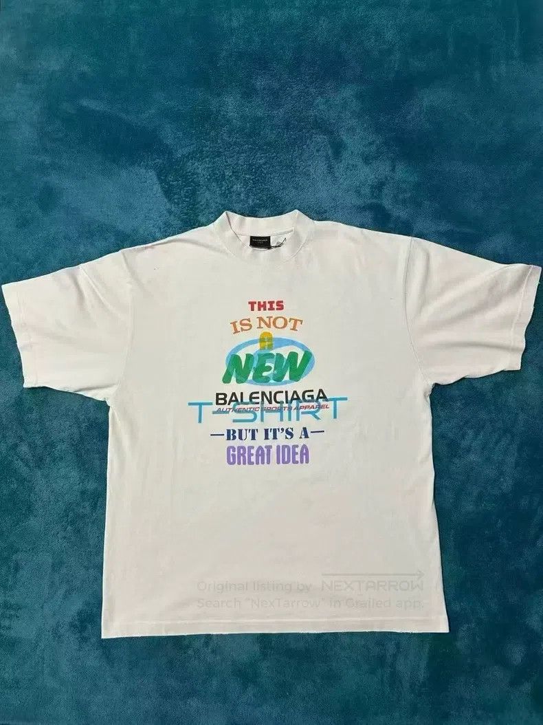 Balenciaga Balenciaga Multielement Logo Short Sleeve White Size US L / EU 52-54 / 3 - 1 Thumbnail