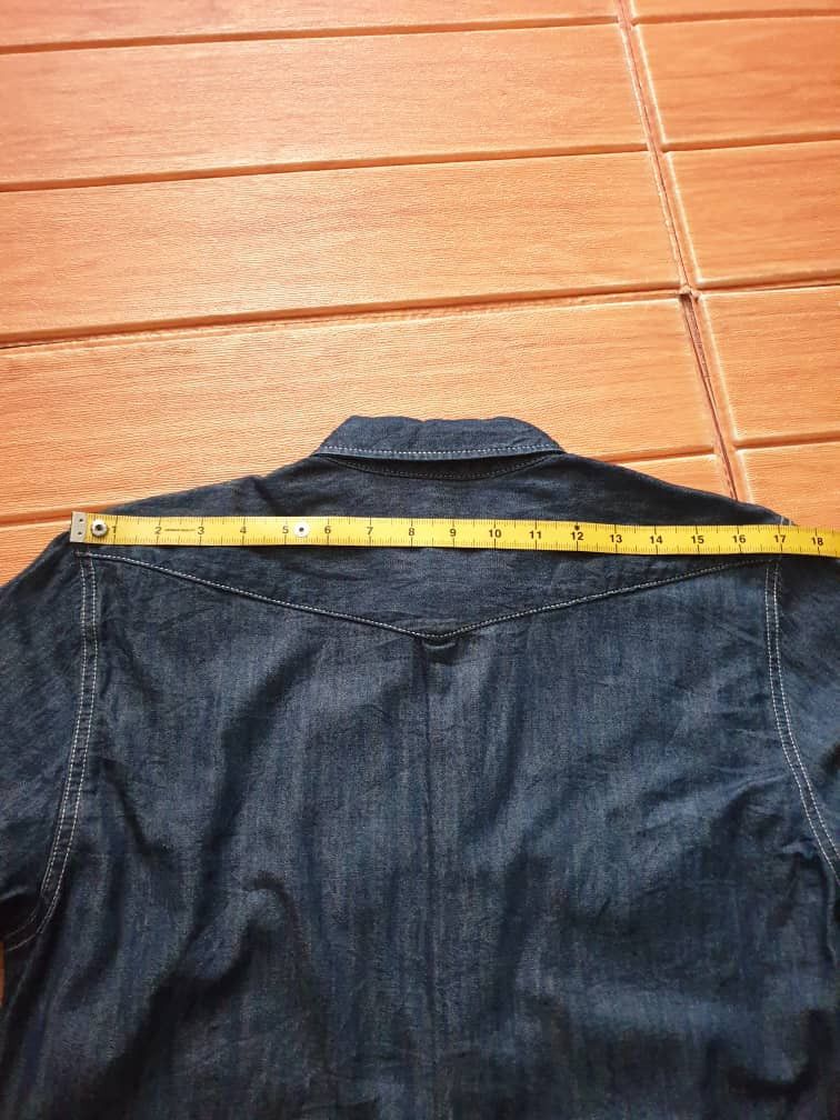 RAGEBLUE RAGEBLUE Japanese brand denim 3 Quater Western shirt Size US M / EU 48-50 / 2 - 8 Thumbnail
