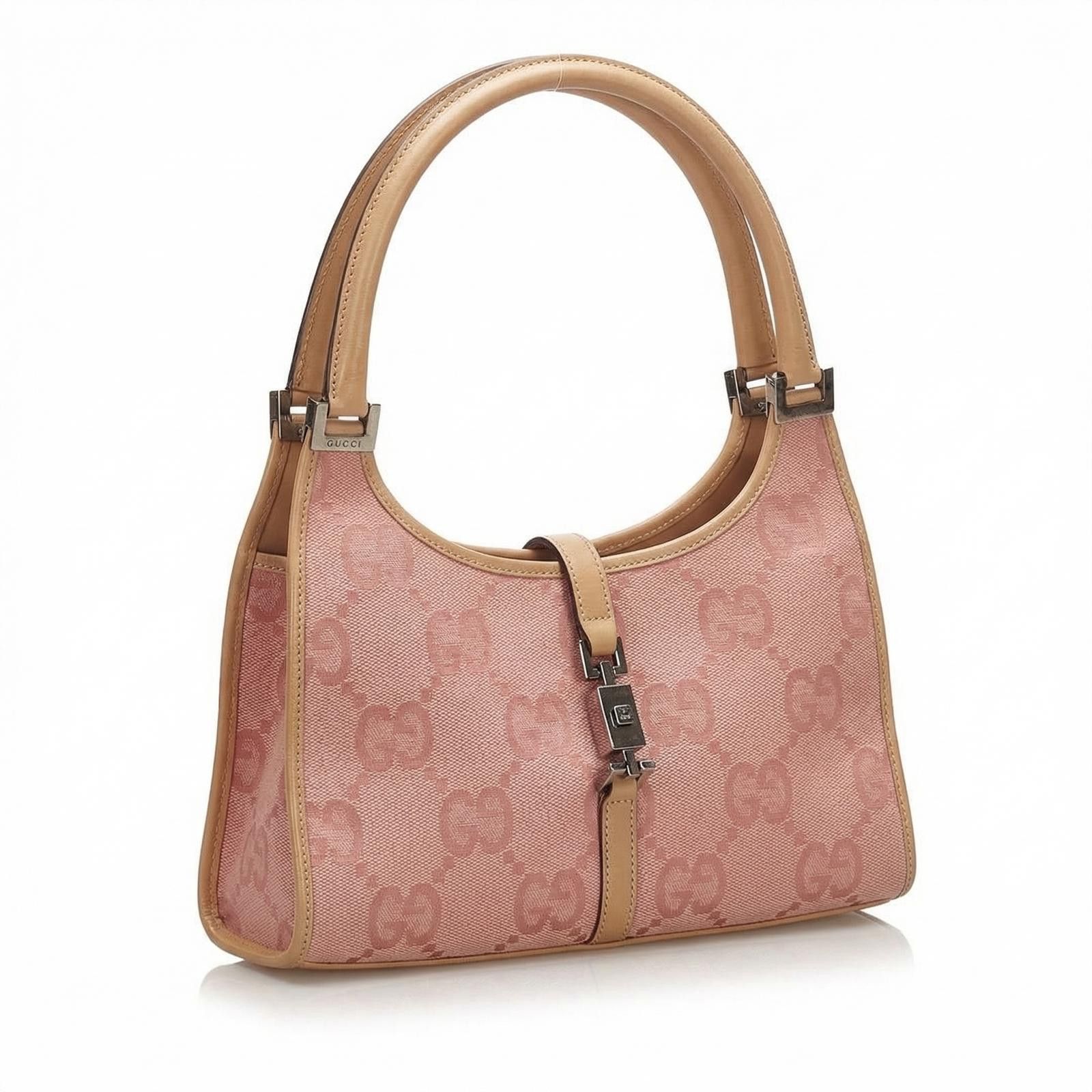 Gucci Gucci - Pink GG Canvas Shoulder Bag Size ONE SIZE - 1 Thumbnail