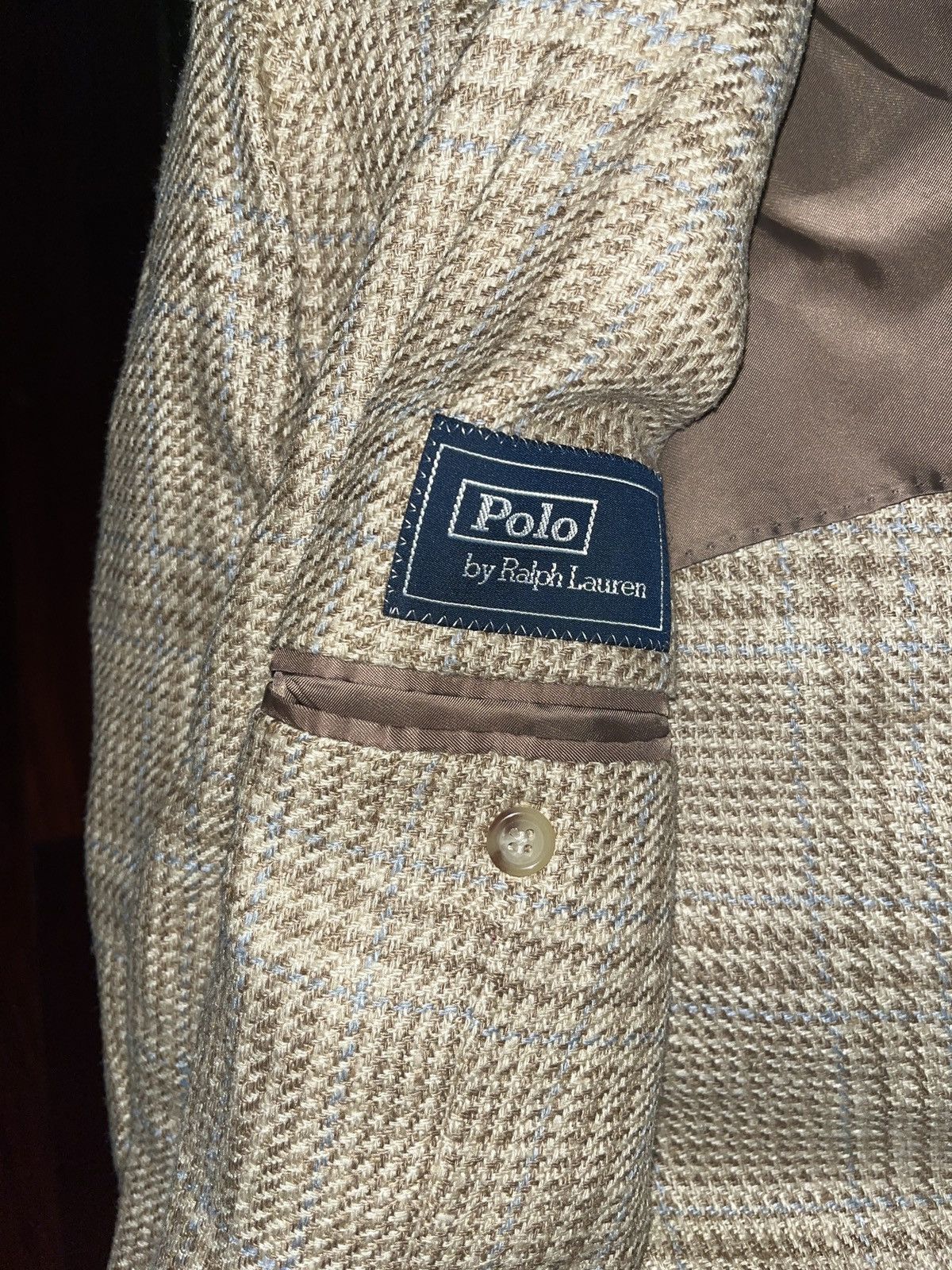 Polo Ralph Lauren Polo Ralph Lauren Blue Label Silk Linen 3/2 Roll Blazer 42 Size 42R - 8 Thumbnail