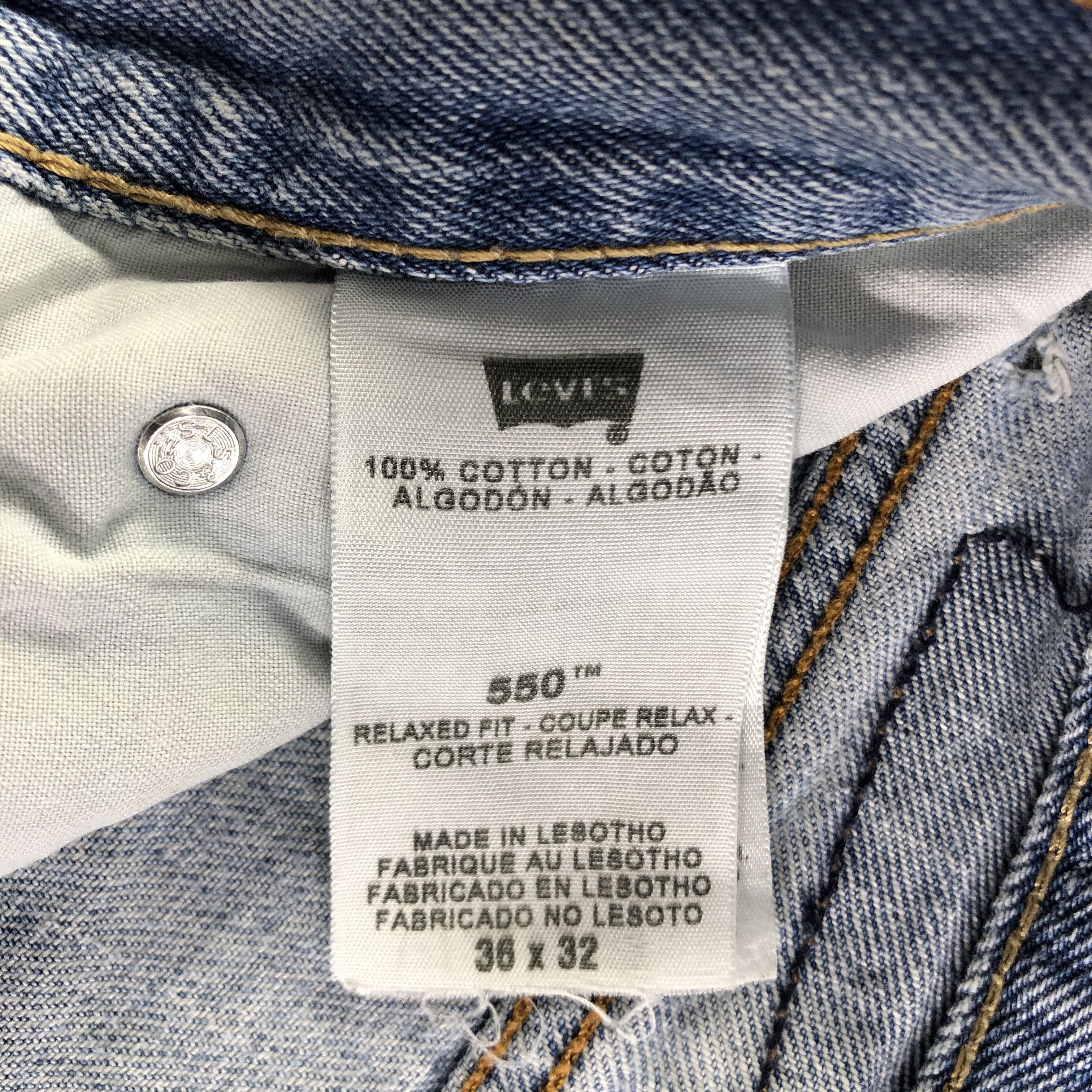 Levi's Vintage Blue Wash Levis 550 Jeans-J3140 Size US 36 / EU 52 - 11 Thumbnail