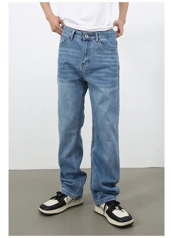 Japanese Brand Sara Japanese retro straight washed jeans loose straight Size US 32 / EU 48 - 3 Thumbnail