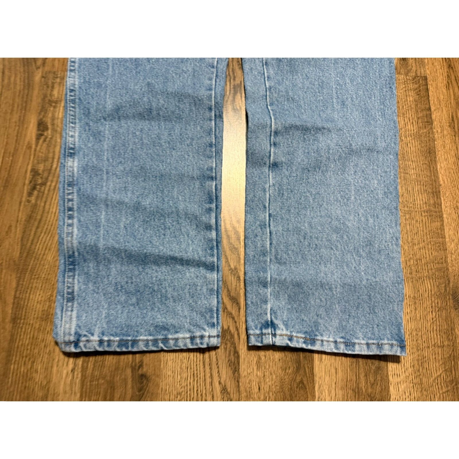 Vintage Rustler Jeans Men 36x30 Blue Denim Regular Fit Straight Leg NWT Jeans 5-Pocket Logo Zip Size US 36 / EU 52 - 3 Thumbnail