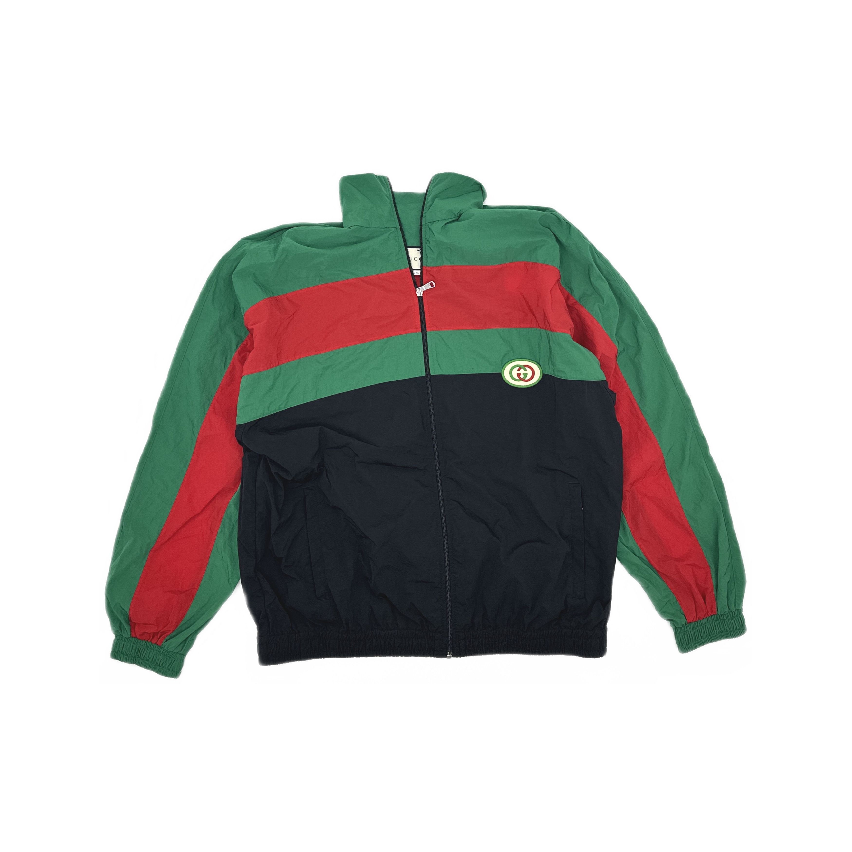Gucci Gucci Colorblock Interlocking G Track Jacket Size L Size US L / EU 52-54 / 3 - 1 Thumbnail