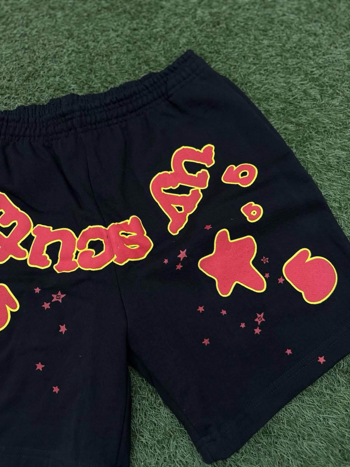 Sp5der Sp5der OG Web V2 Phantom Sweatshort “Black Red” 2025 (M) Size US 32 / EU 48 - 4 Thumbnail