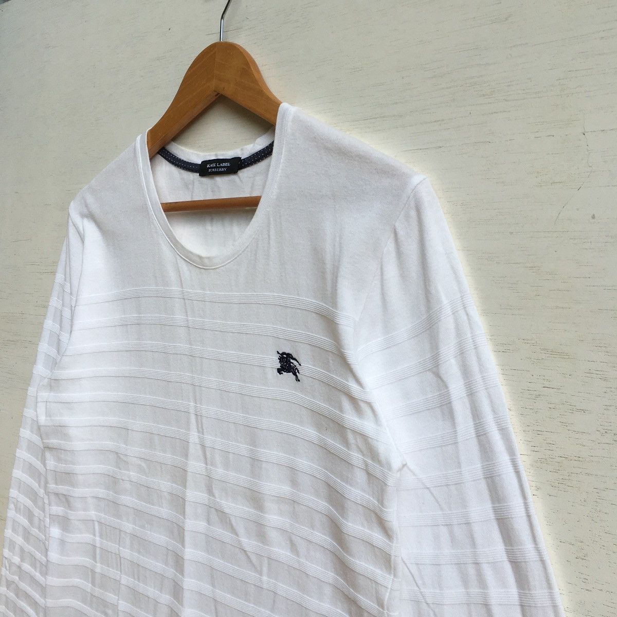 Burberry Vintage Burberry Long Sleeve Tee White Size US XS / EU 42 / 0 - 8 Thumbnail