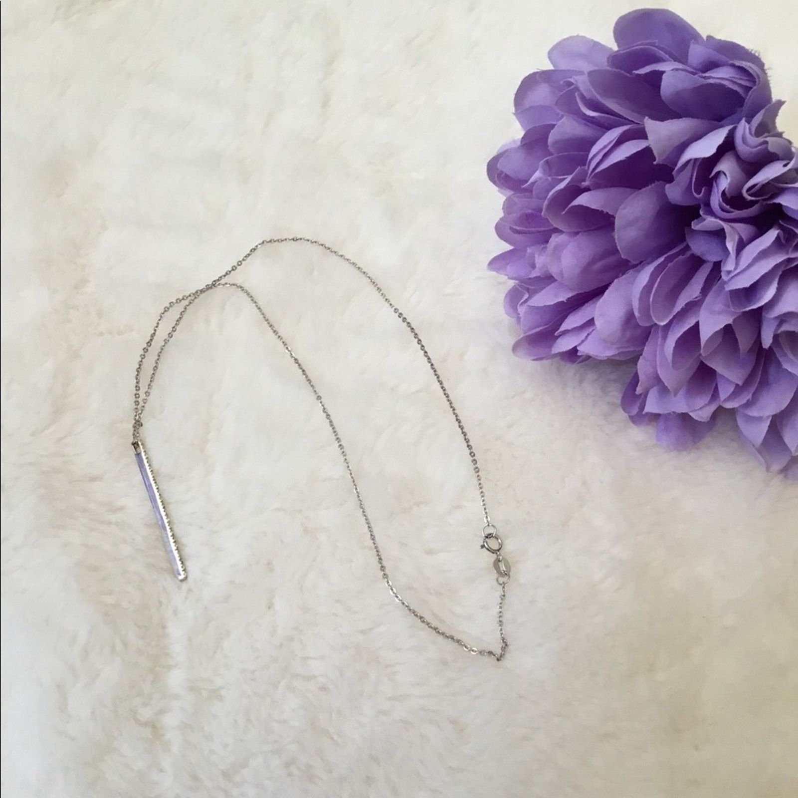 Other Sterling Silver Long Tiny Saw Necklace Size ONE SIZE - 6 Thumbnail