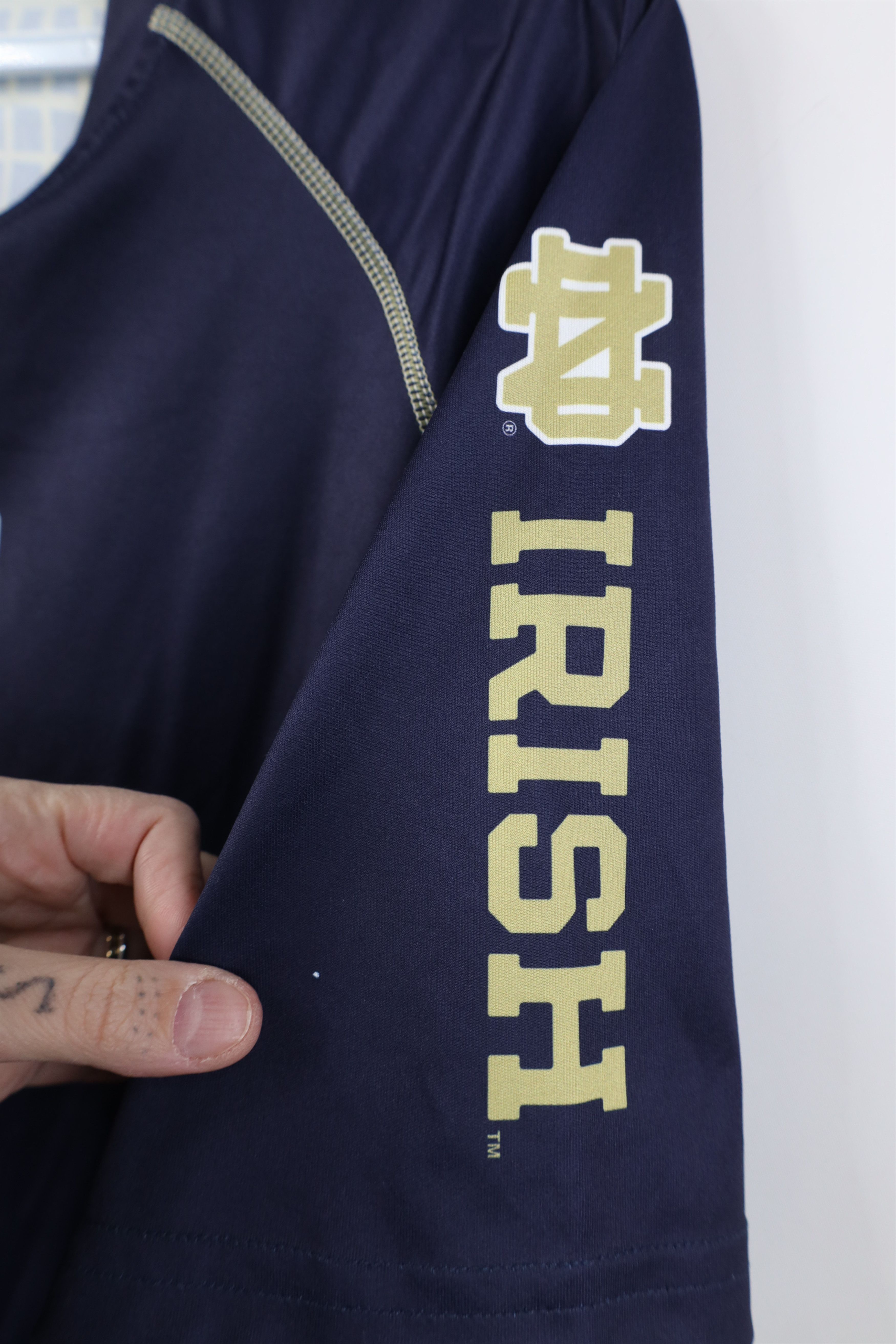 Adidas Adidas Notre Dame University Football Short Sleeve T-Shirt Size US M / EU 48-50 / 2 - 4 Thumbnail