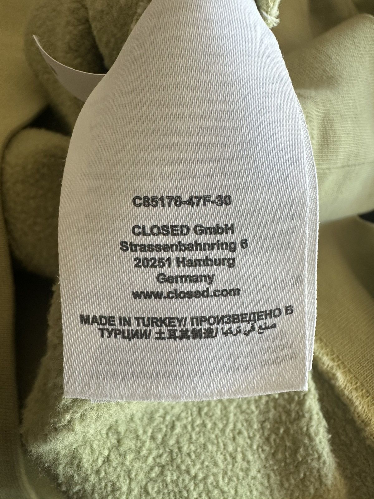 CLOSED CLOSED Crewneck — Light Green (L) Size US L / EU 52-54 / 3 - 6 Thumbnail
