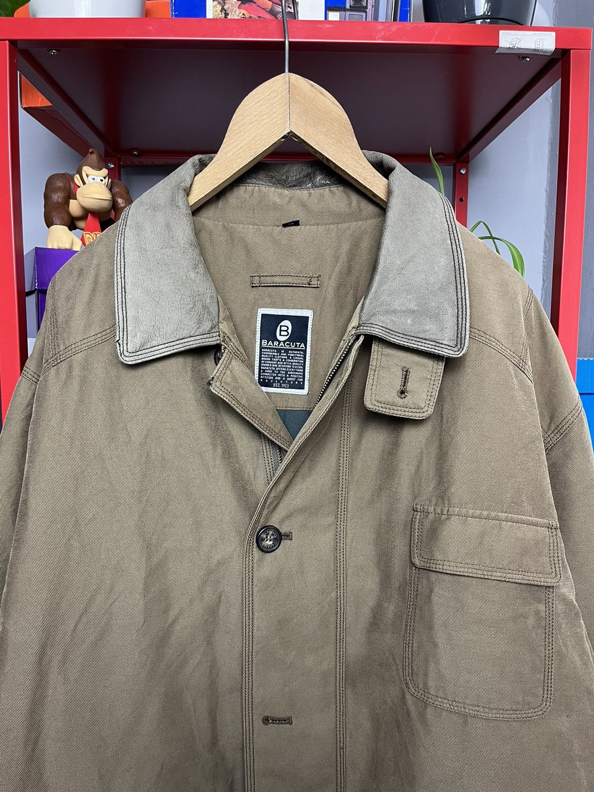 Baracuta × Vintage Vintage 00s Baracuta heavy insulated leather collar coat Size US L / EU 52-54 / 3 - 3 Thumbnail